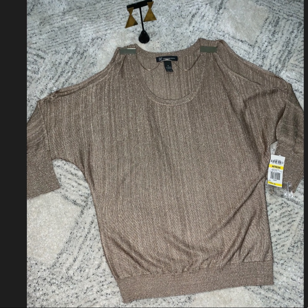 INC Gold Blouse